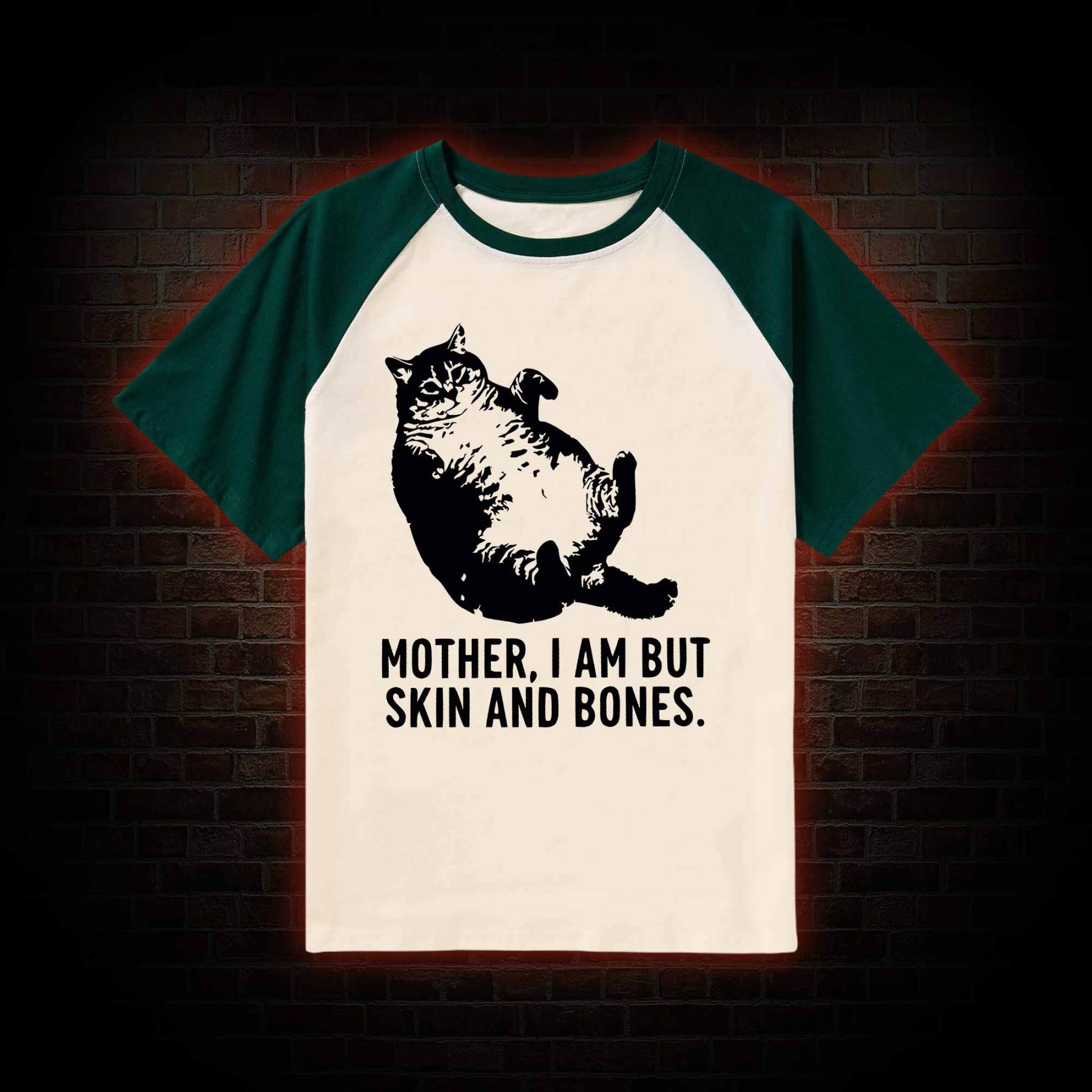 Mother I Am but Skin and Bones Raglan T-shirt