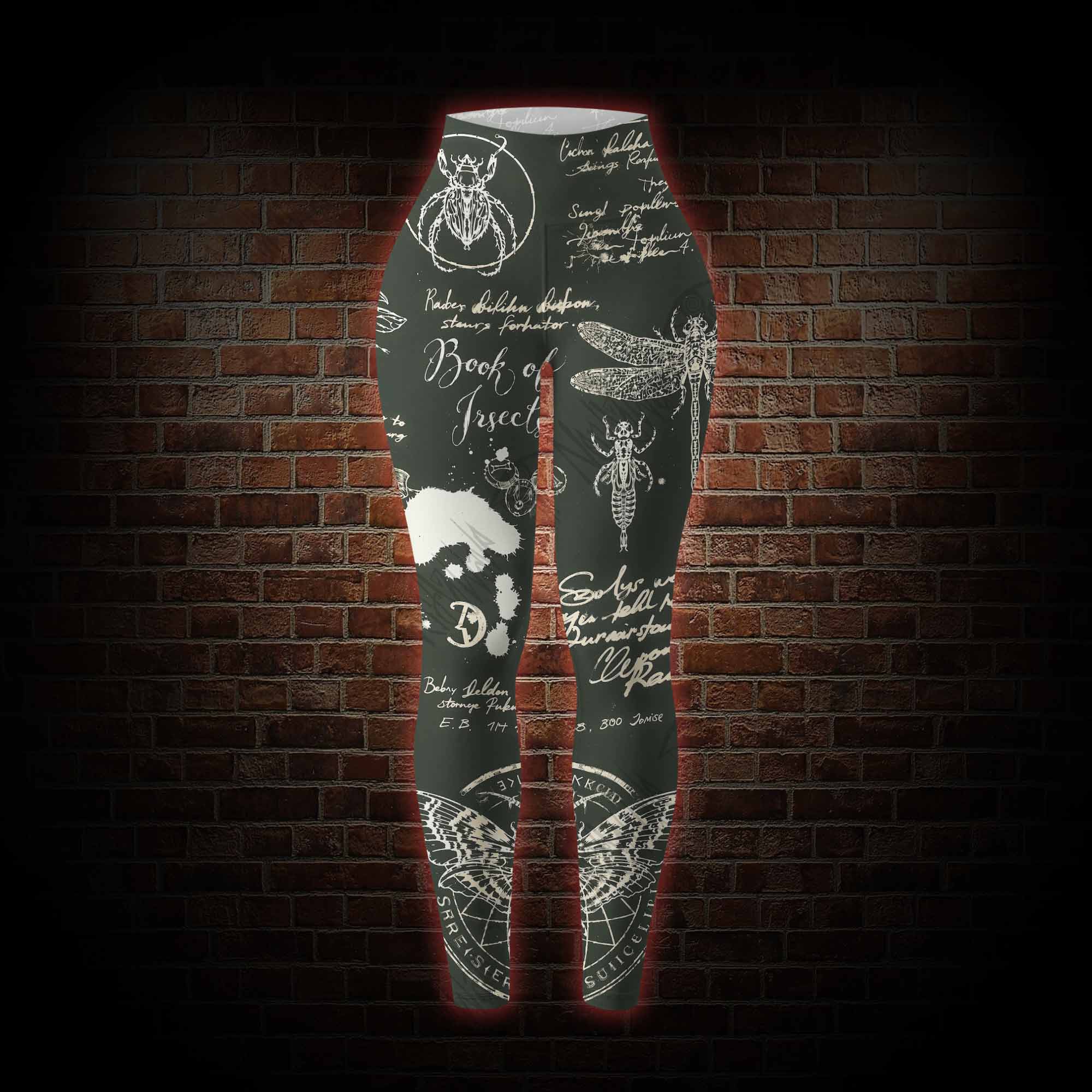 Retro Insects Women's Tight-Fitting Pants