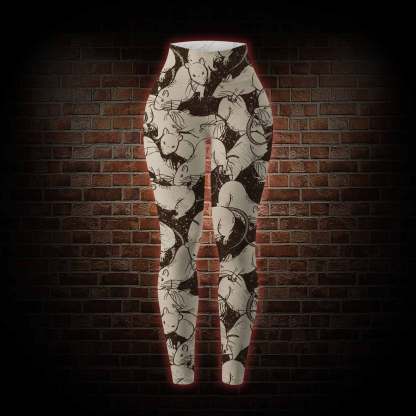 Black Death Women's Tight-Fitting Pants