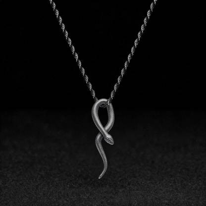 Gothic Snake Sculptural Necklace