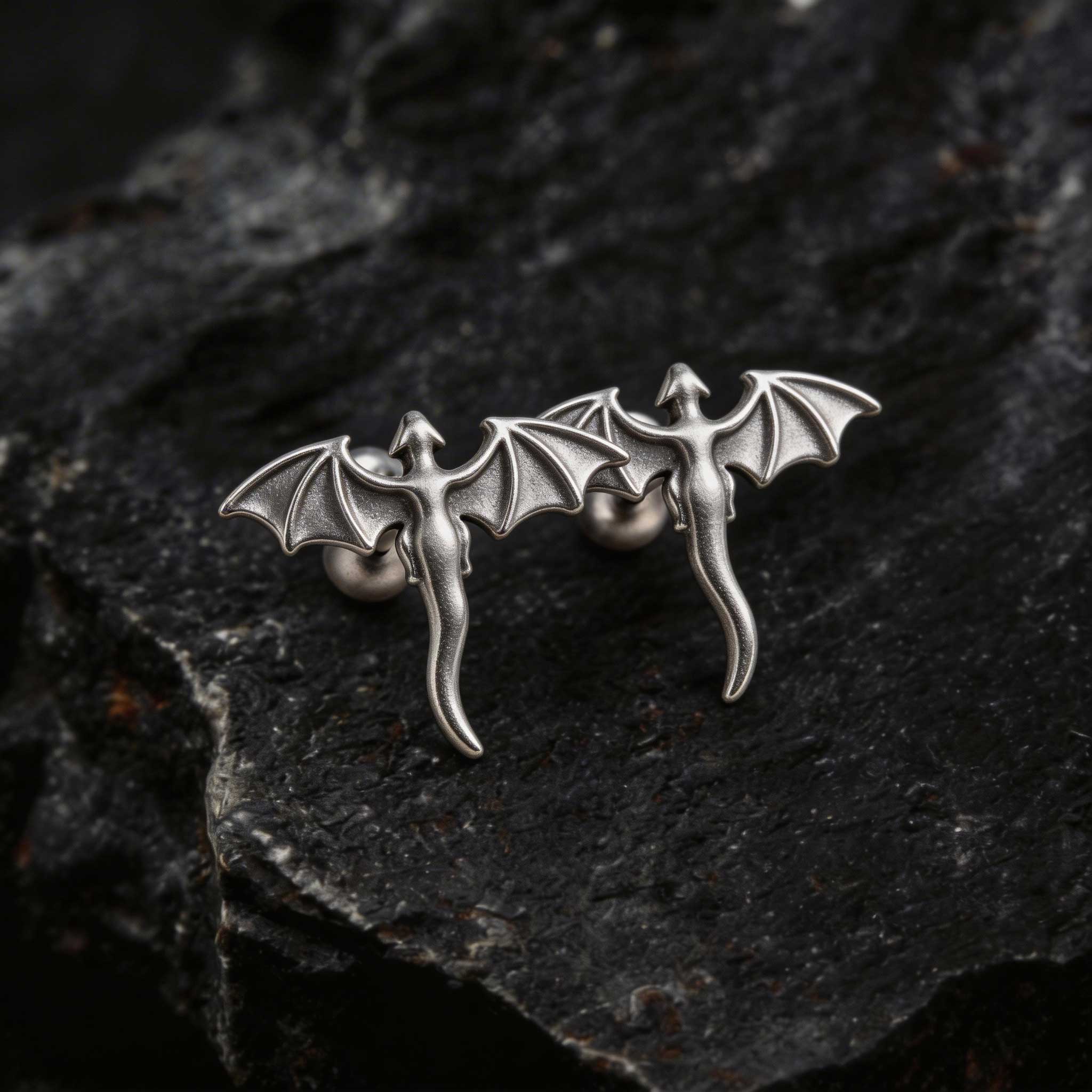 Mini Flying Dragon Earrings