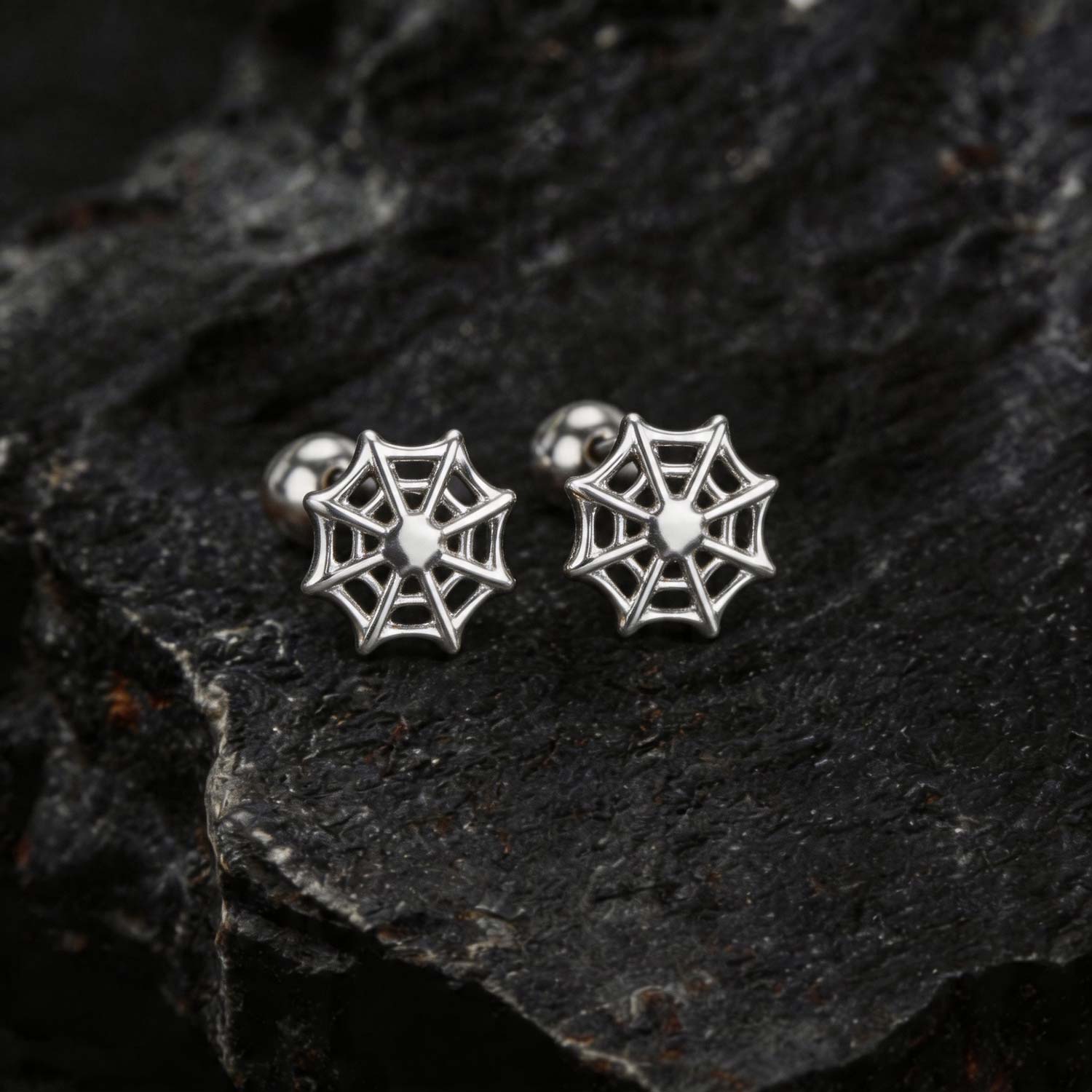 Spider Web Earrings