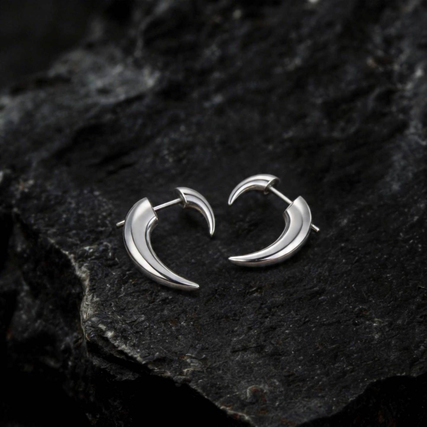 Horn Stud Earrings