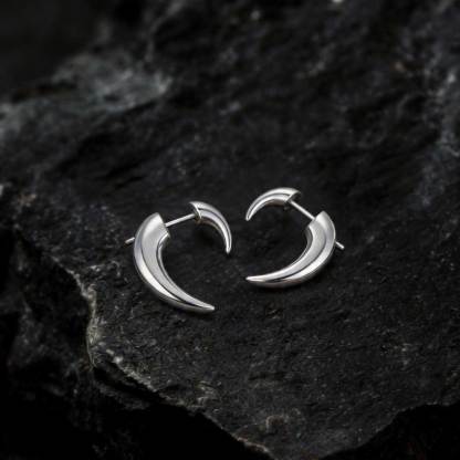 Horn Stud Earrings