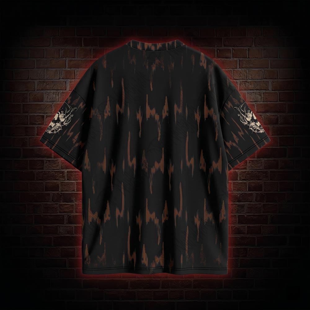 Retro Memento Mori Graphic T-shirt