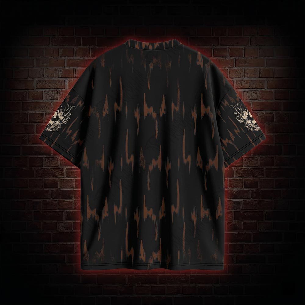 Retro Memento Mori Graphic T-shirt