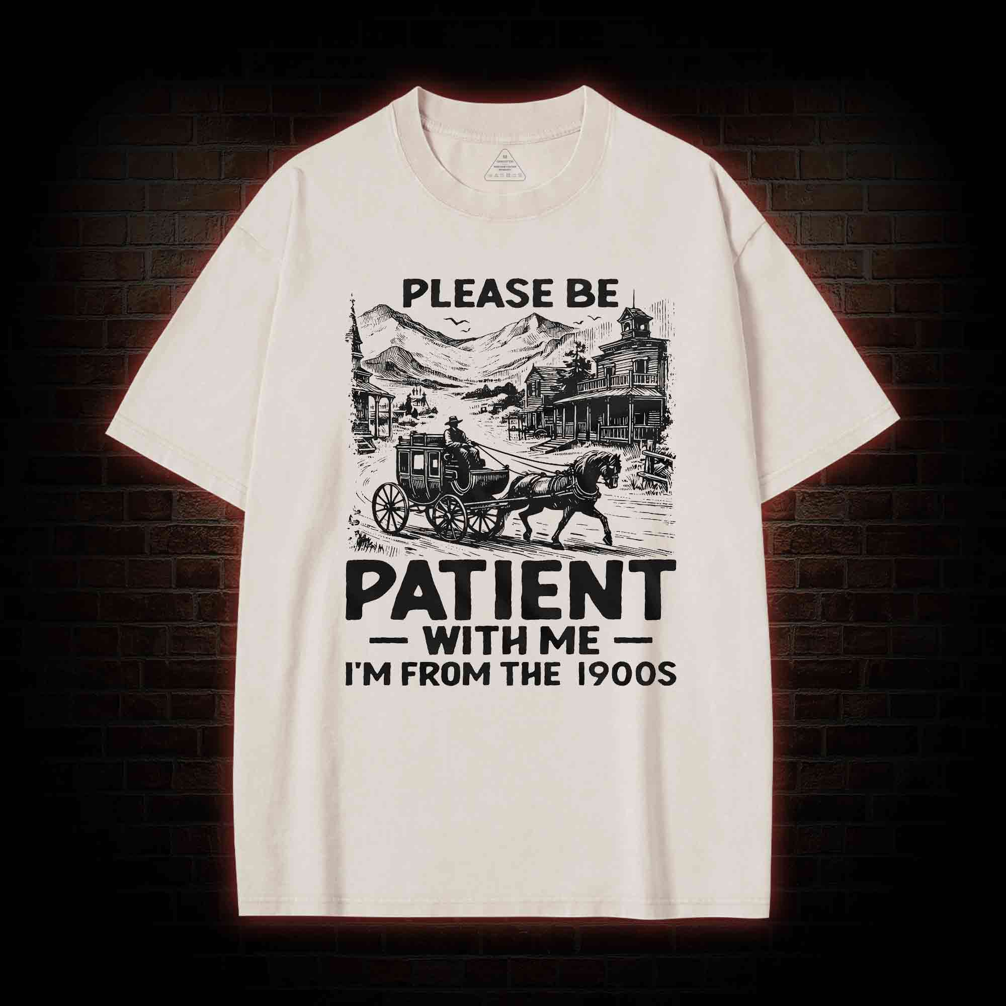 Men's Funny I am from 1900s Washed T-shirt