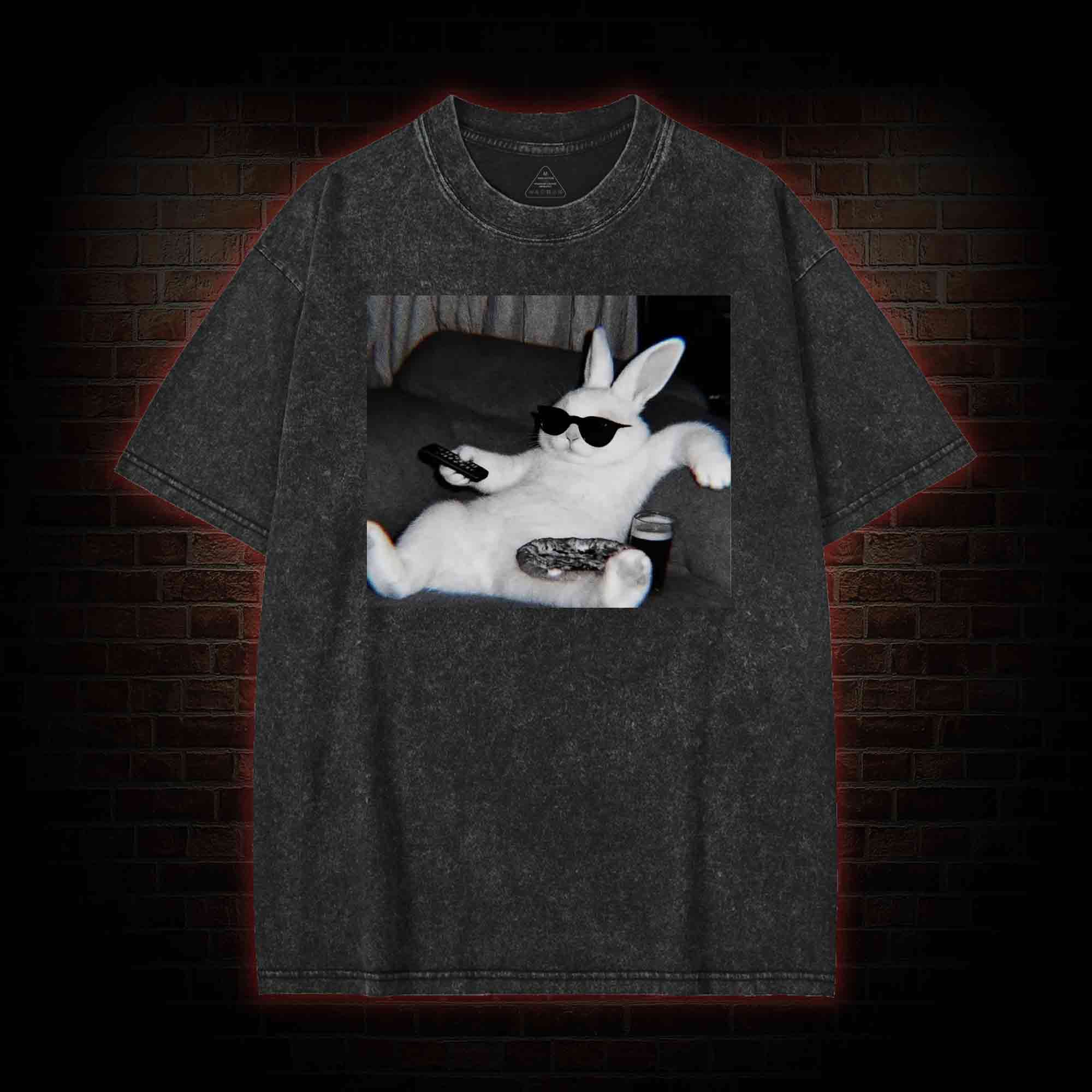 Chill Easter Bunny Washed T-shirt