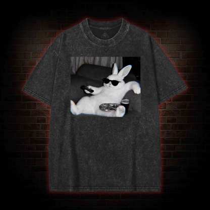 Chill Easter Bunny Washed T-shirt