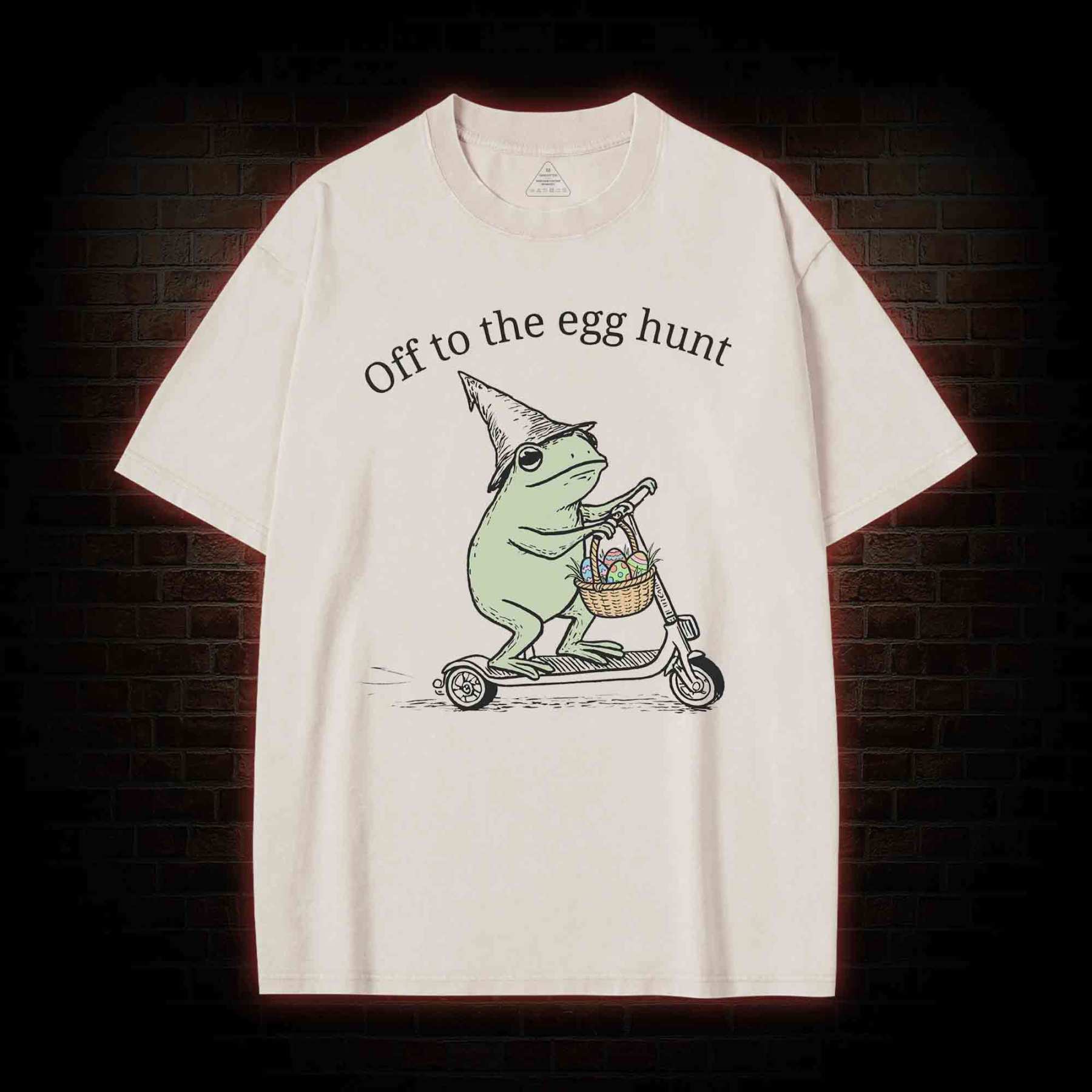 Off to the Egg Hunt Washed T-shirt