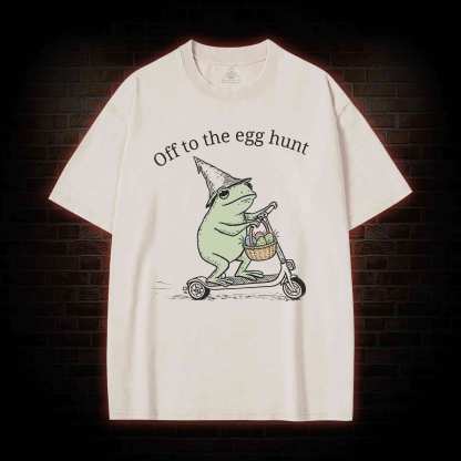 Off to the Egg Hunt Washed T-shirt