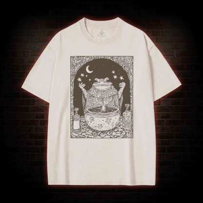 Frog Wizard Washed T-shirt