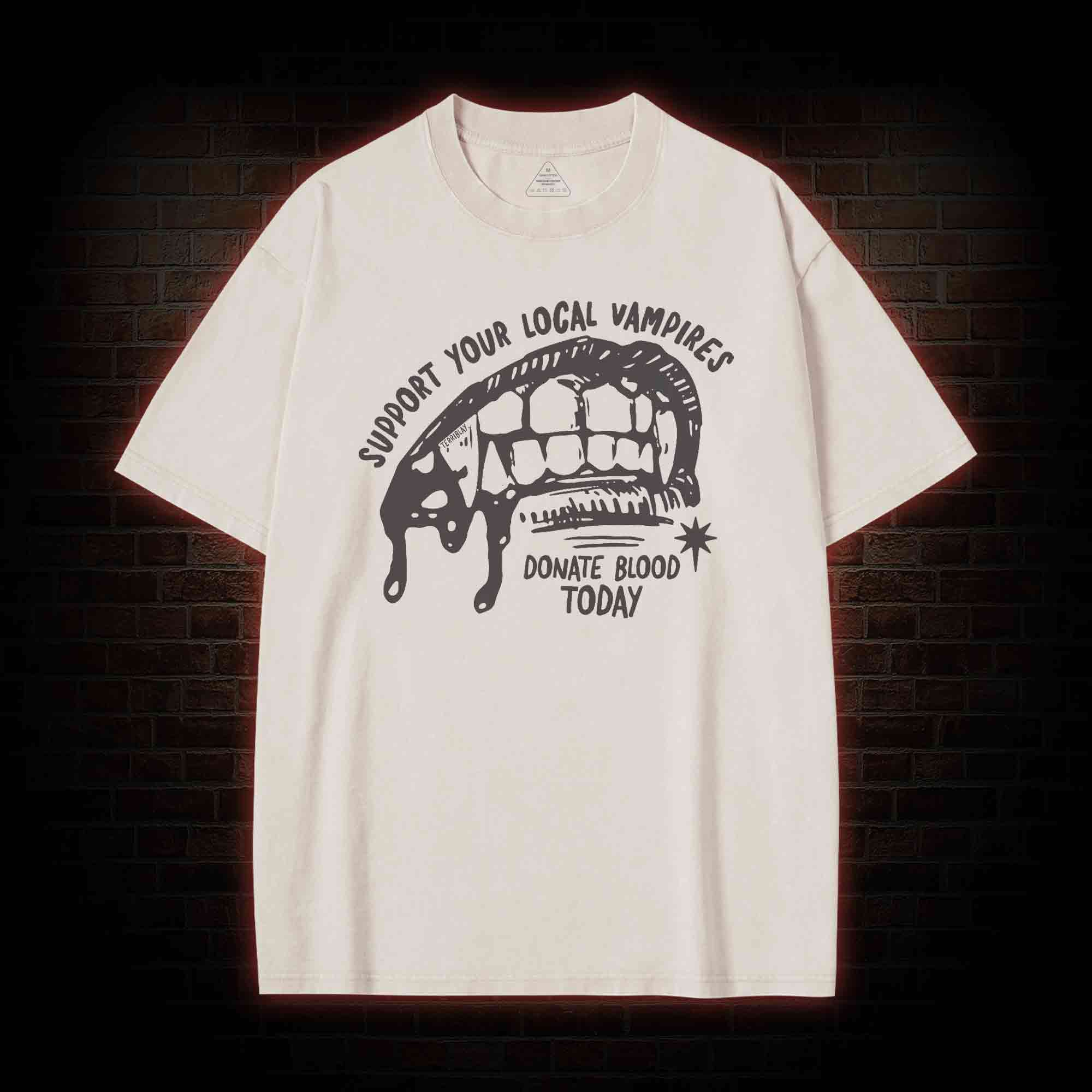 Support Local Vampires Washed T-shirt