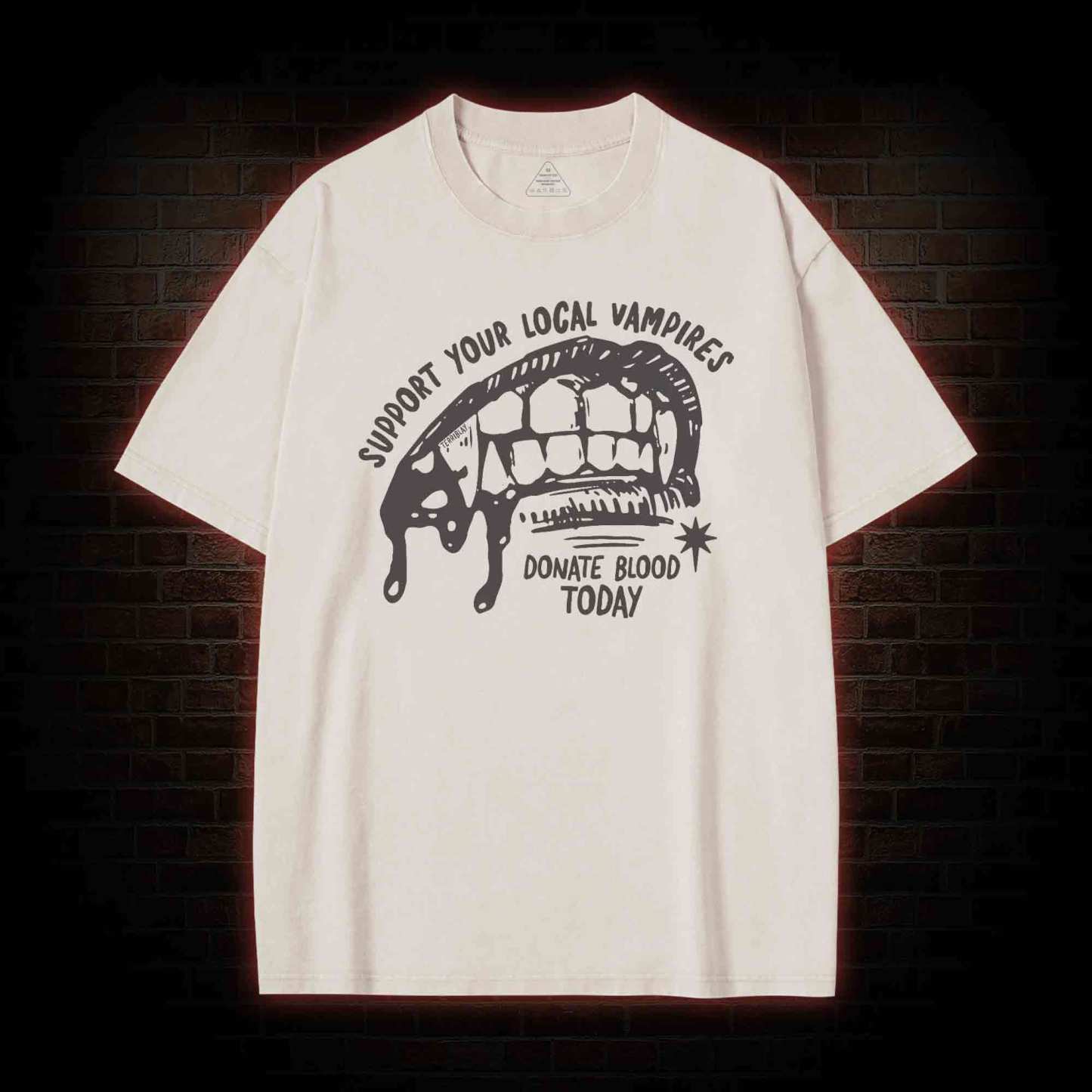 Support Local Vampires Washed T-shirt