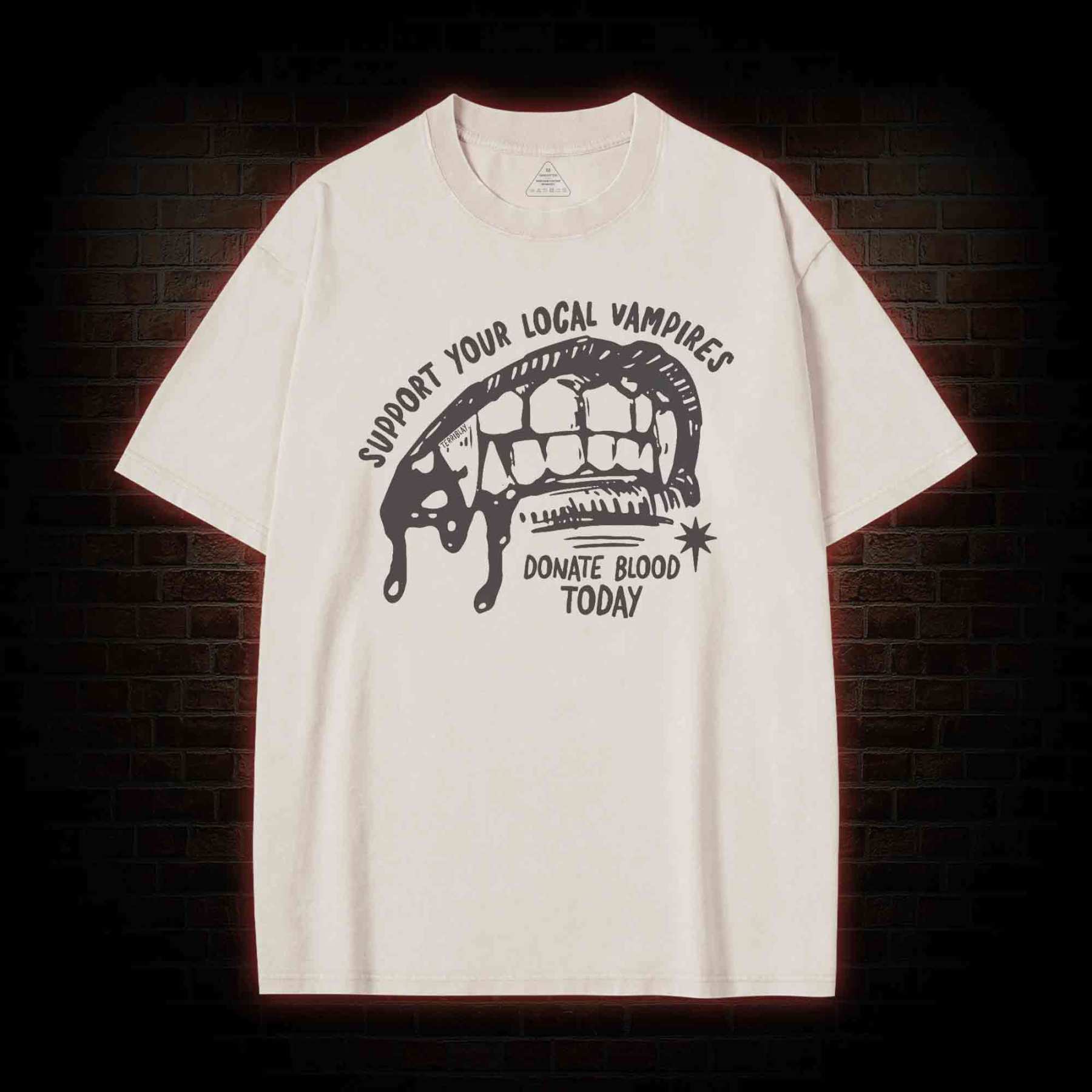 Support Local Vampires Washed T-shirt