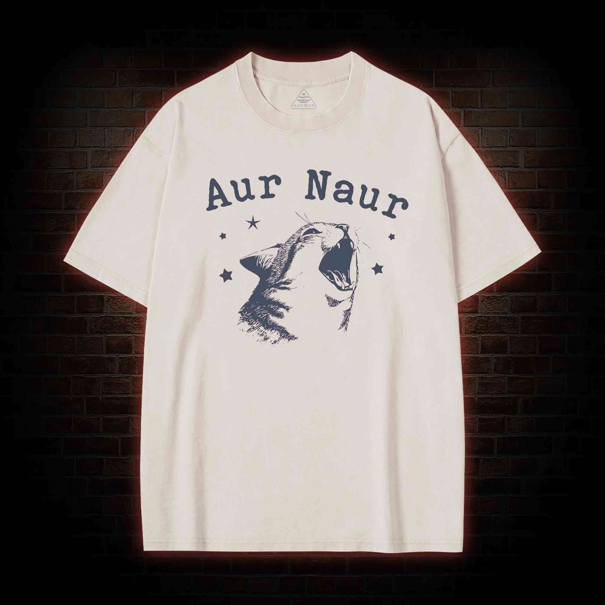 Aur Naur Cat Washed T-shirt