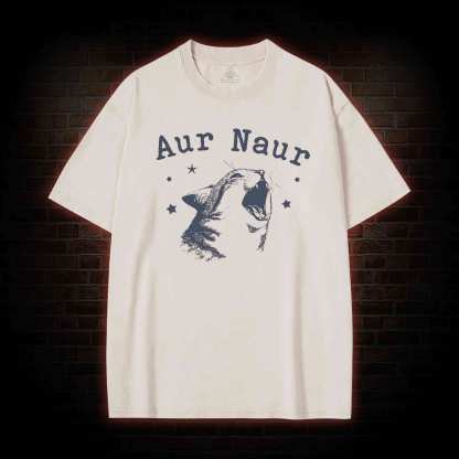 Aur Naur Cat Washed T-shirt