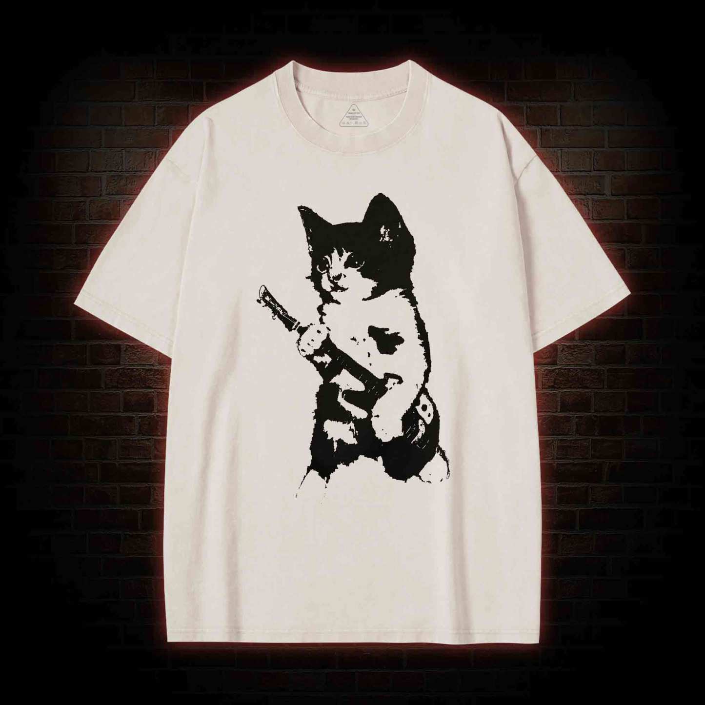 Rockstar Kitten Washed T-shirt