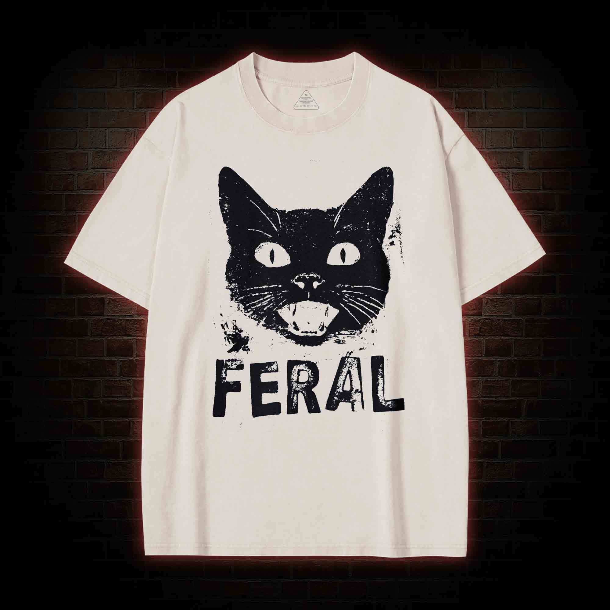 Feral Cat Washed T-shirt