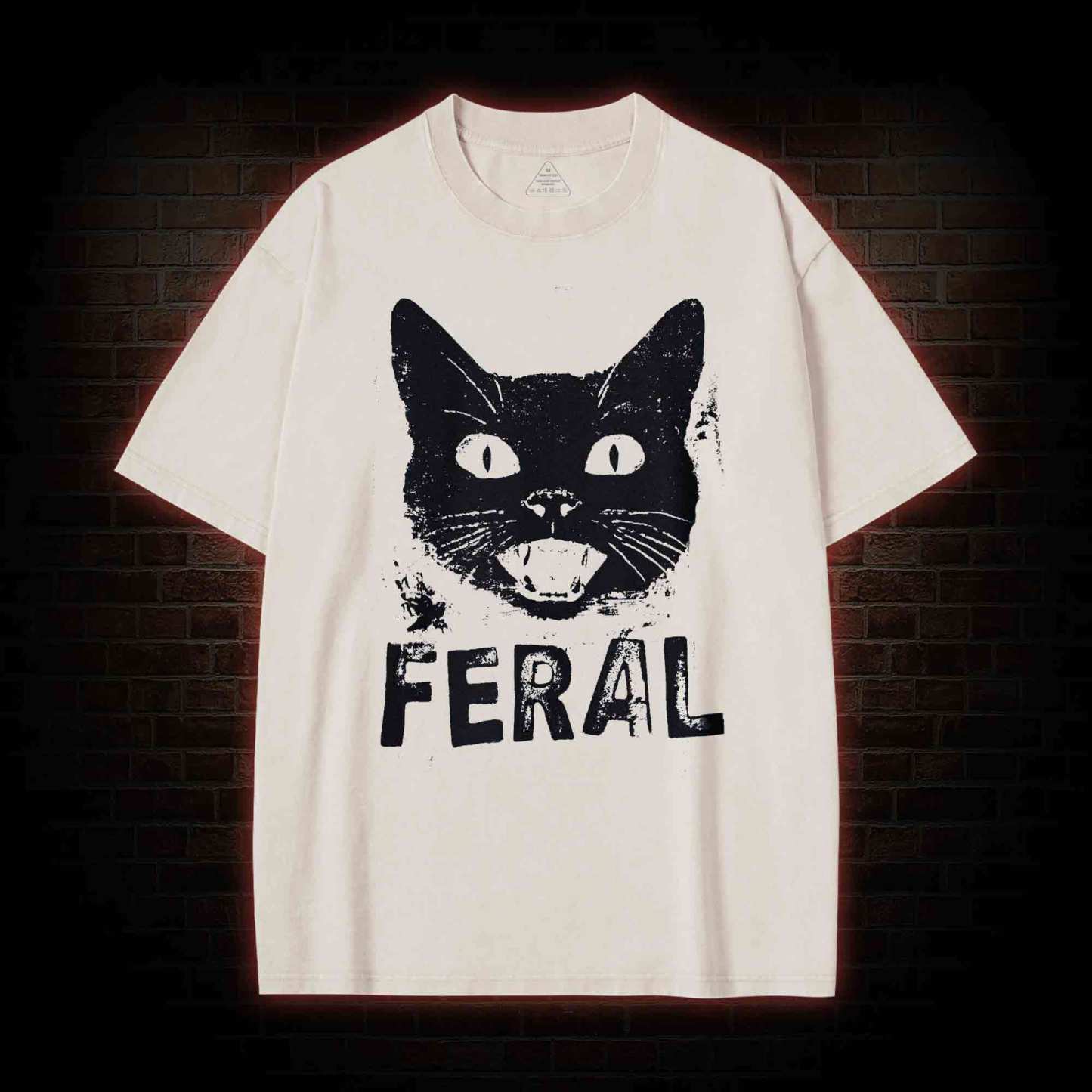 Feral Cat Washed T-shirt