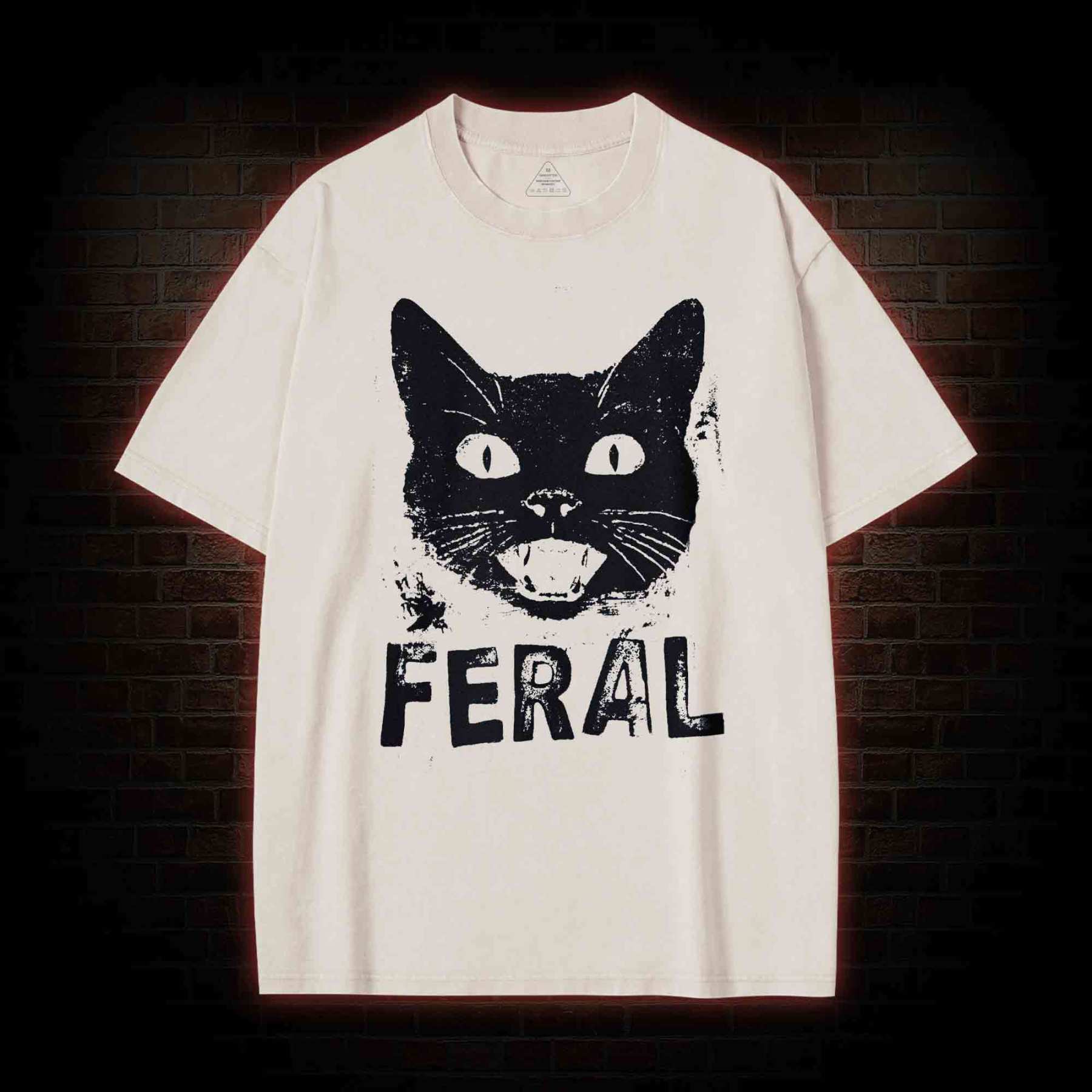 Feral Cat Washed T-shirt