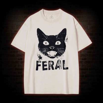 Feral Cat Washed T-shirt
