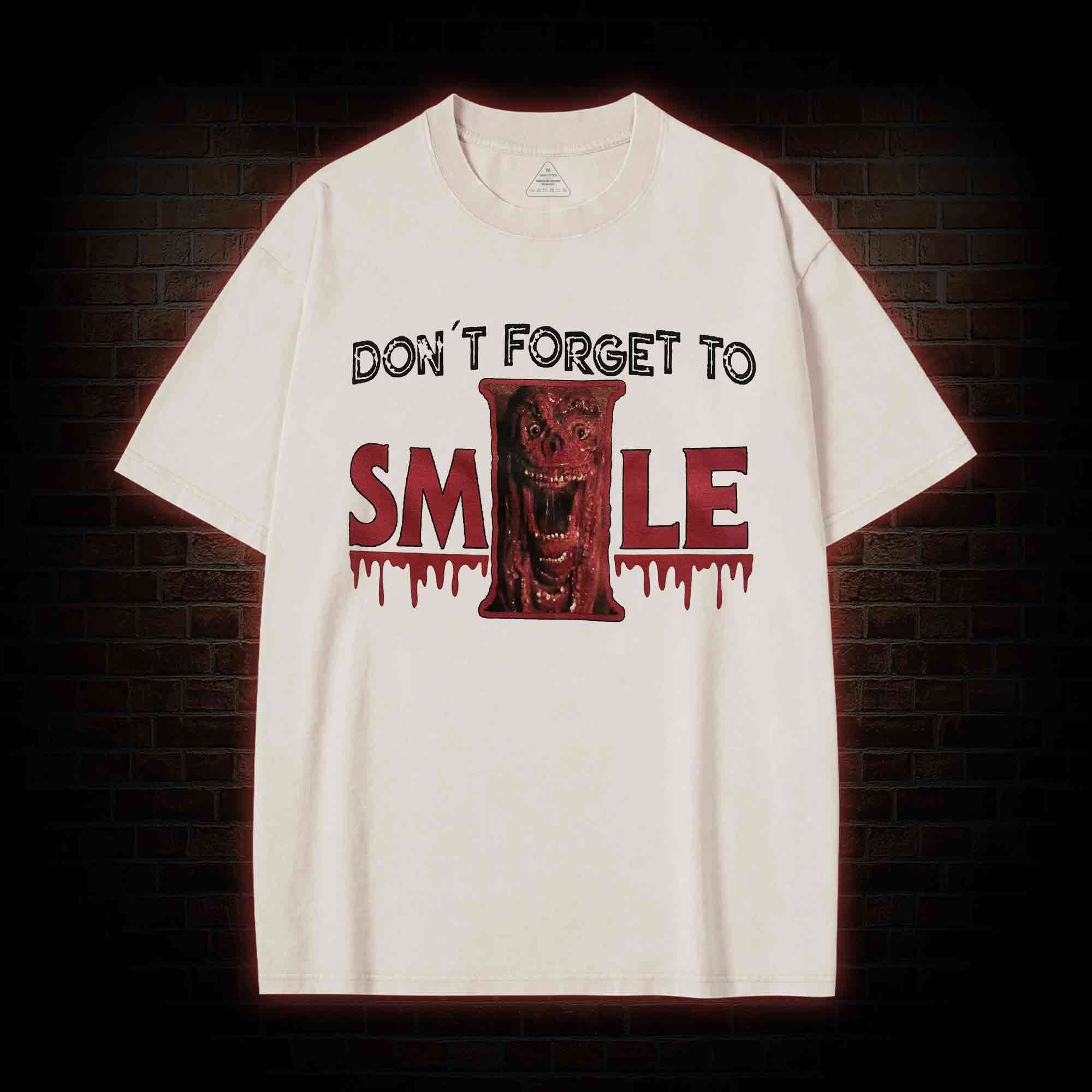 Don't Forget to Smile Washed T-shirt