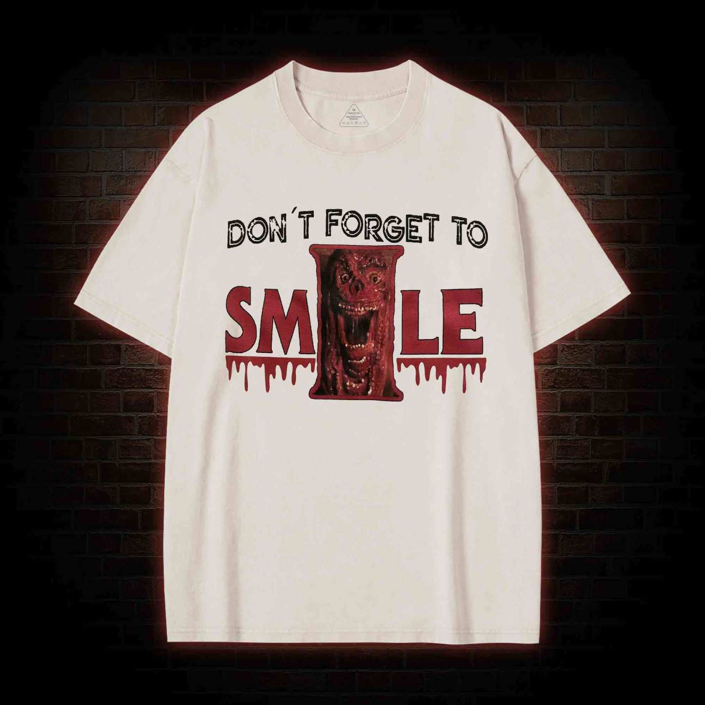 Don't Forget to Smile Washed T-shirt