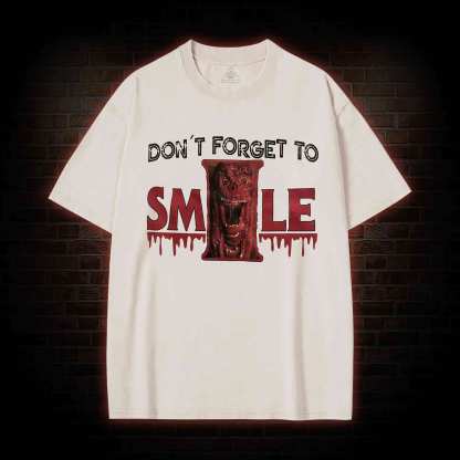 Don't Forget to Smile Washed T-shirt