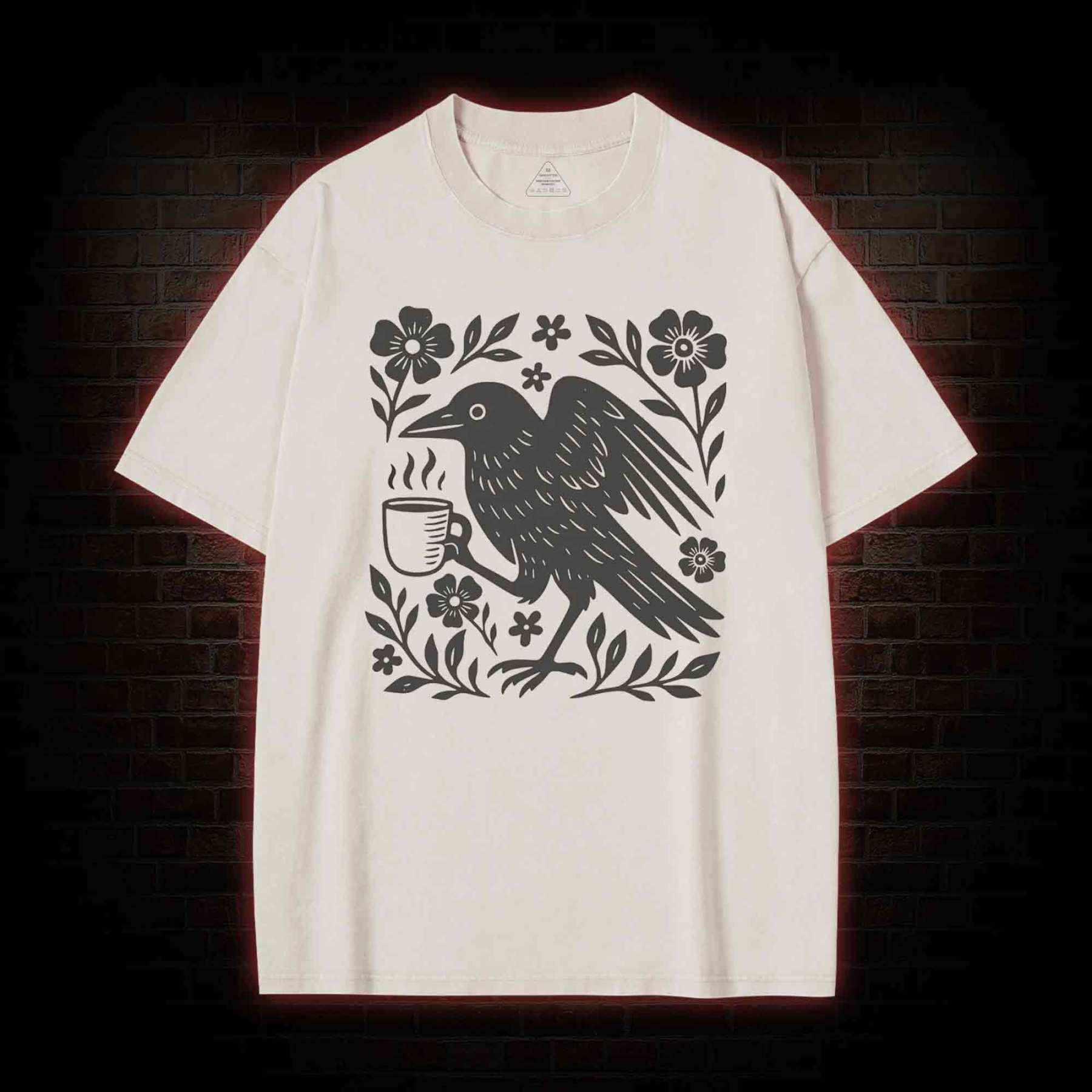 Bird Coffee Washed T-shirt