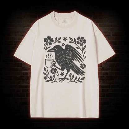 Bird Coffee Washed T-shirt