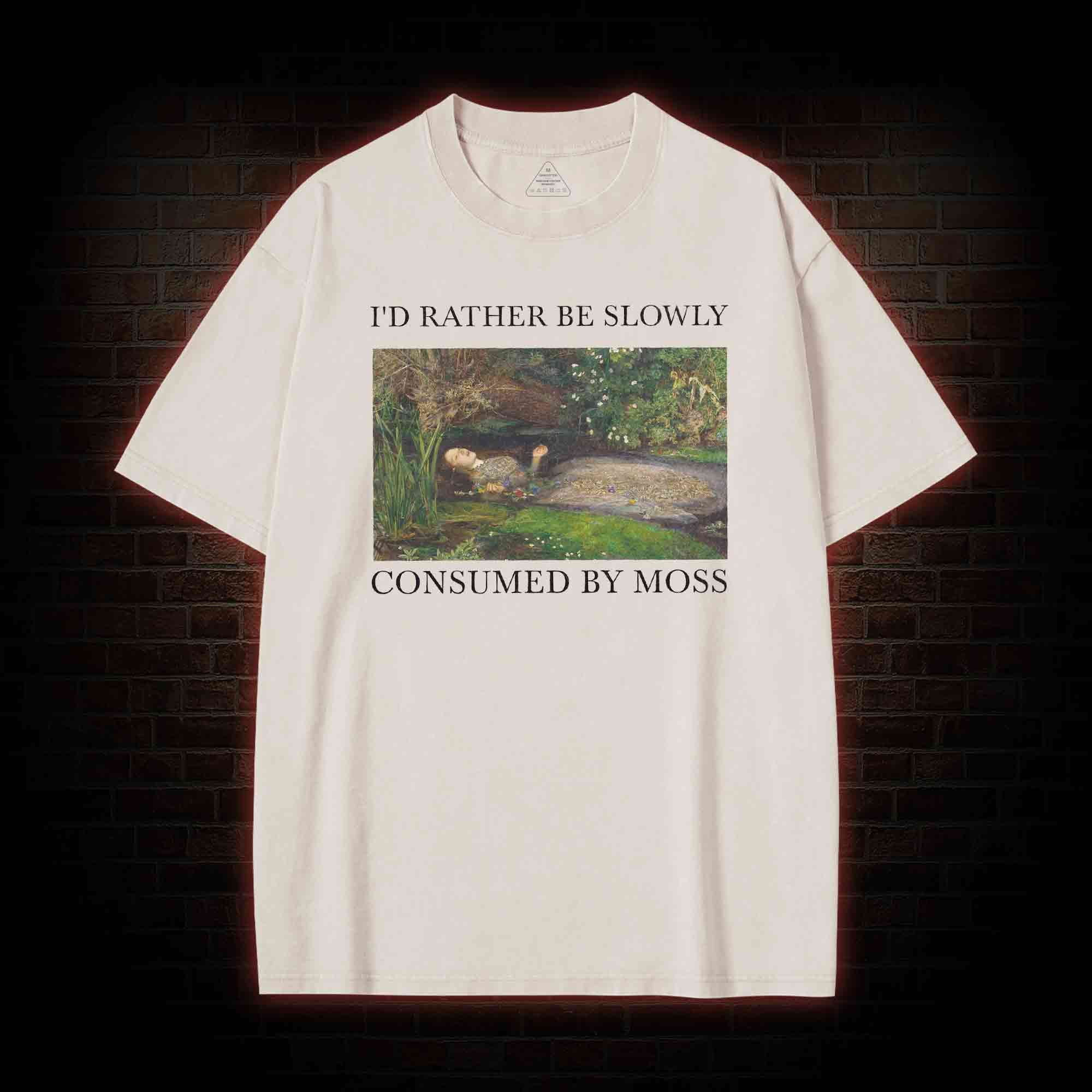 Slowly Consumed by Moss Washed T-shirt