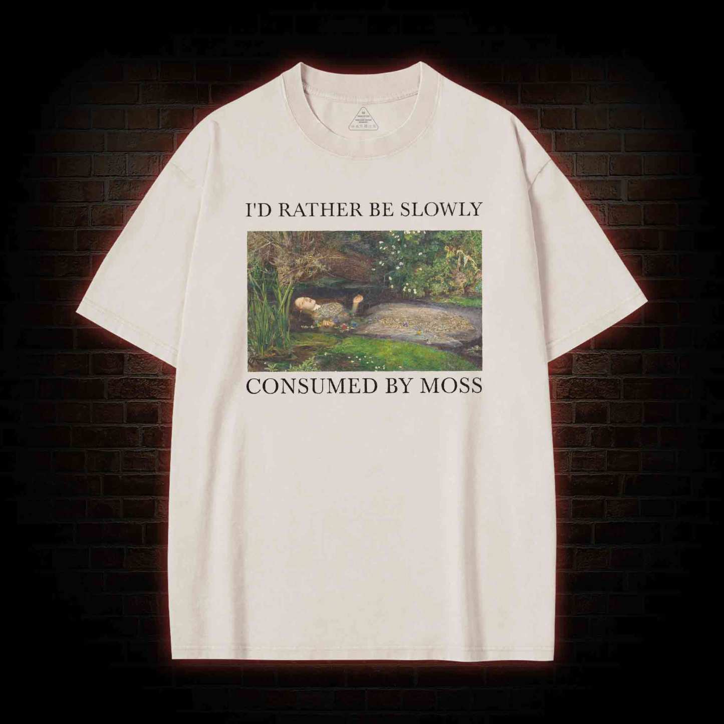 Slowly Consumed by Moss Washed T-shirt