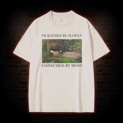 Slowly Consumed by Moss Washed T-shirt