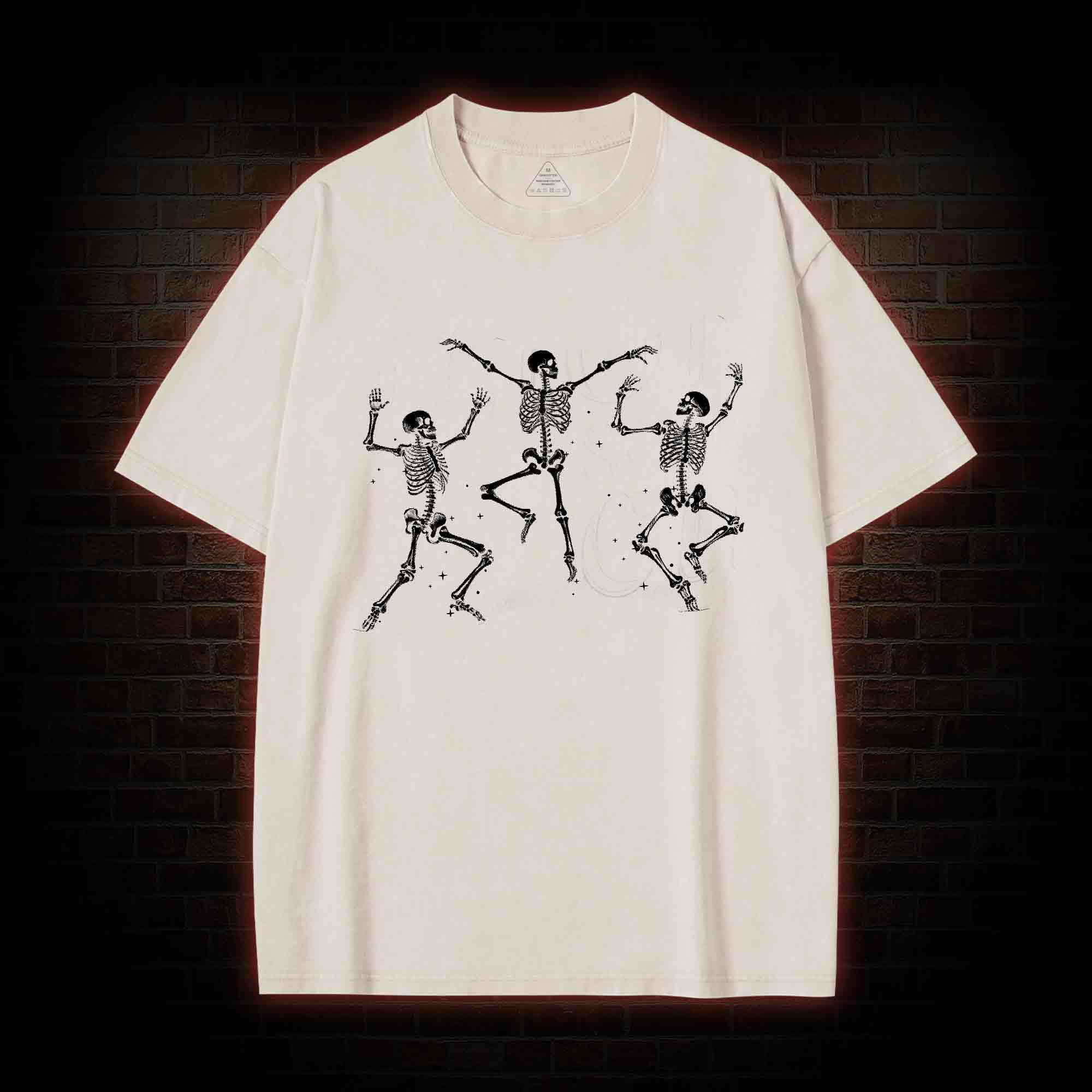 Dancing Skeleton Washed T-shirt