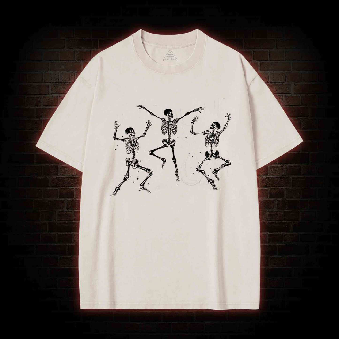 Dancing Skeleton Washed T-shirt
