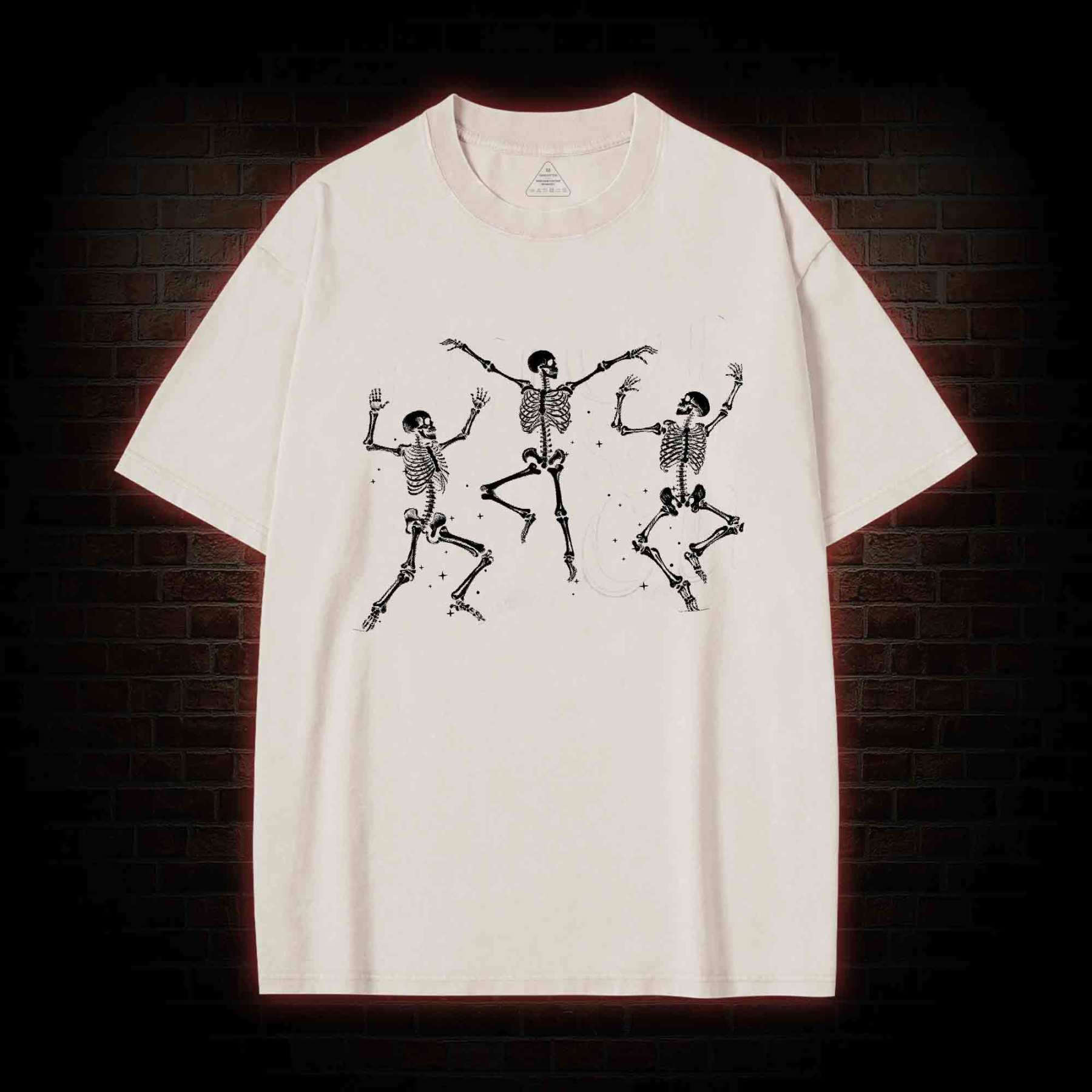 Dancing Skeleton Washed T-shirt