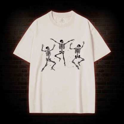 Dancing Skeleton Washed T-shirt