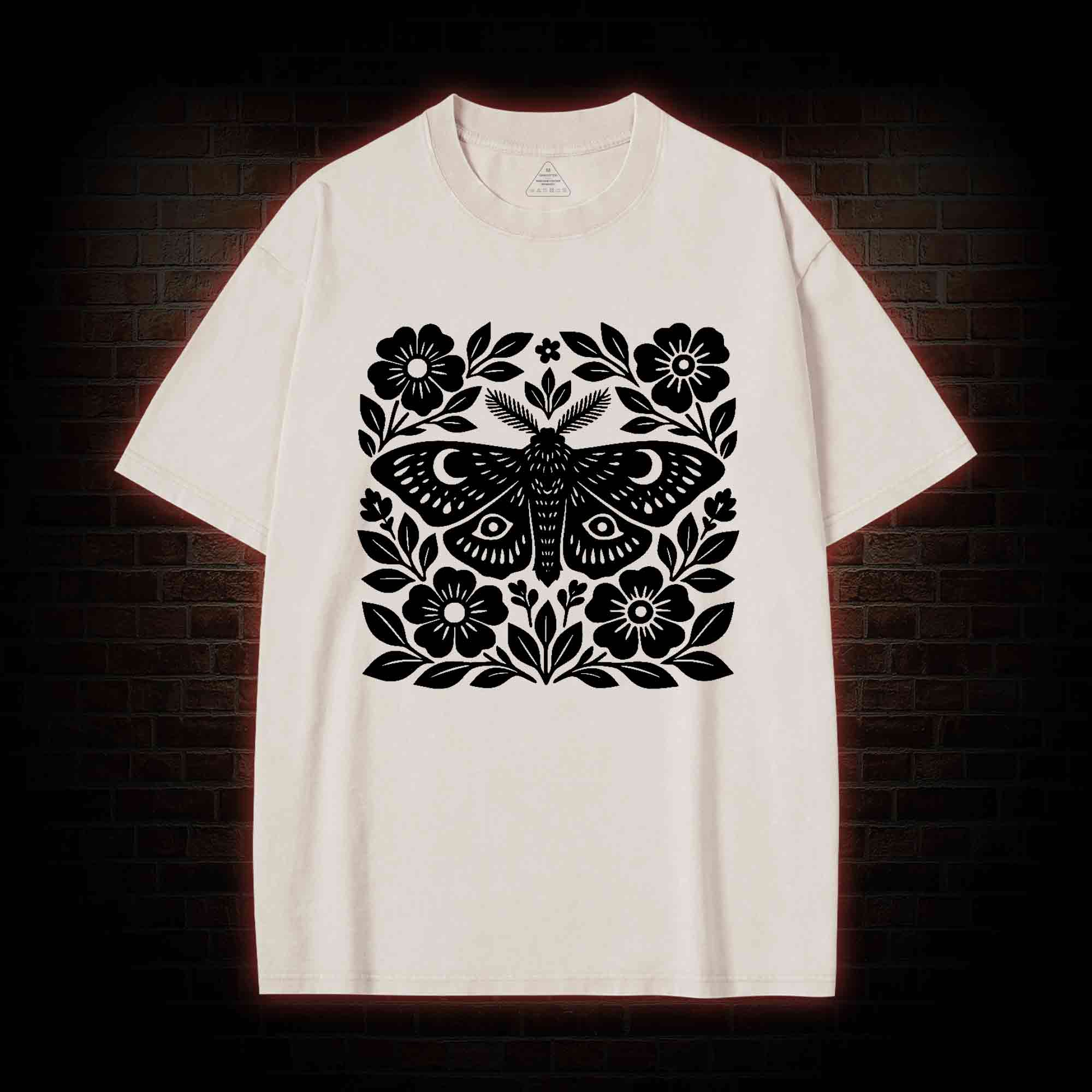 Moth Block Washed T-shirt