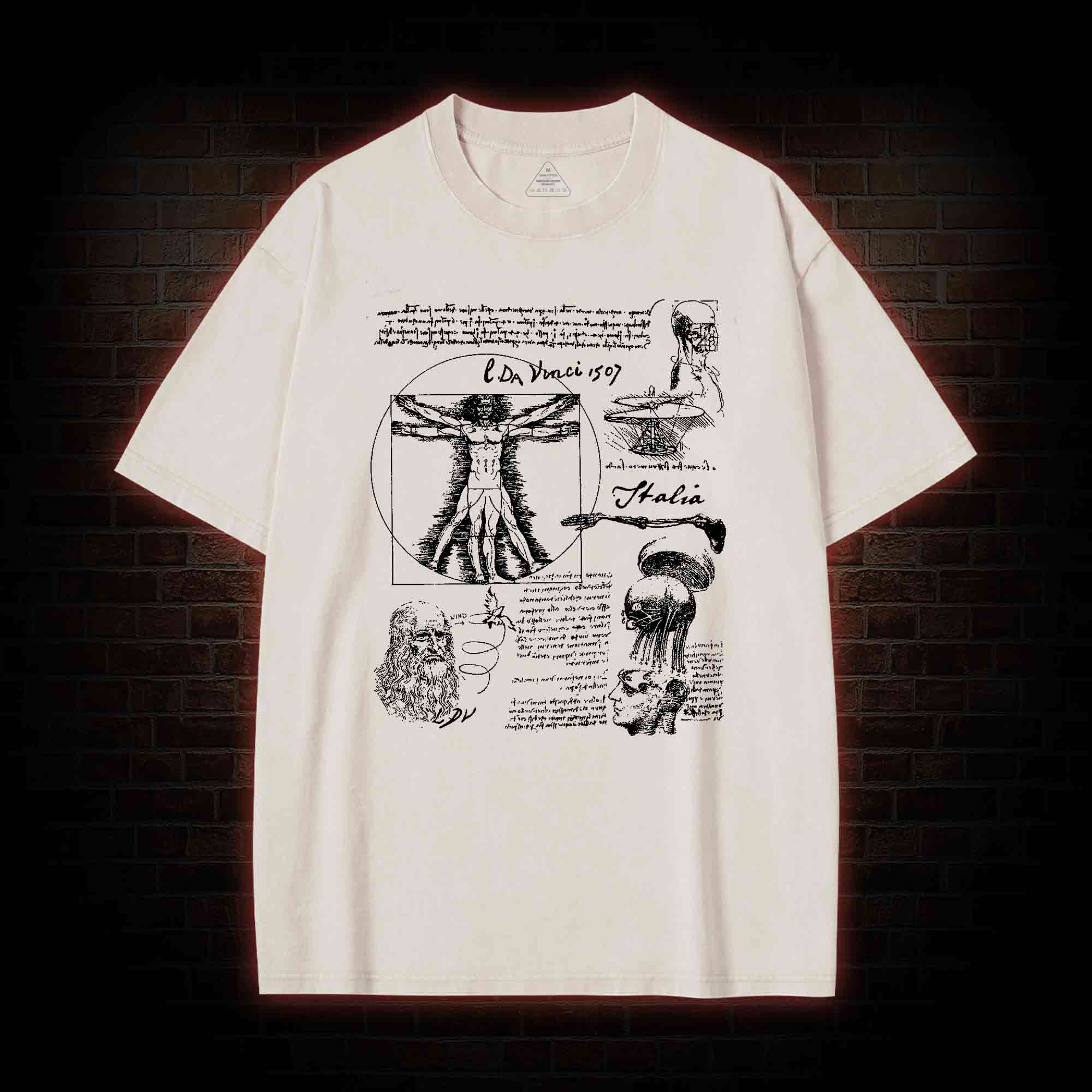 Anatomical Sketch Washed T-shirt
