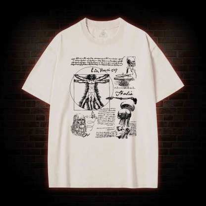 Anatomical Sketch Washed T-shirt