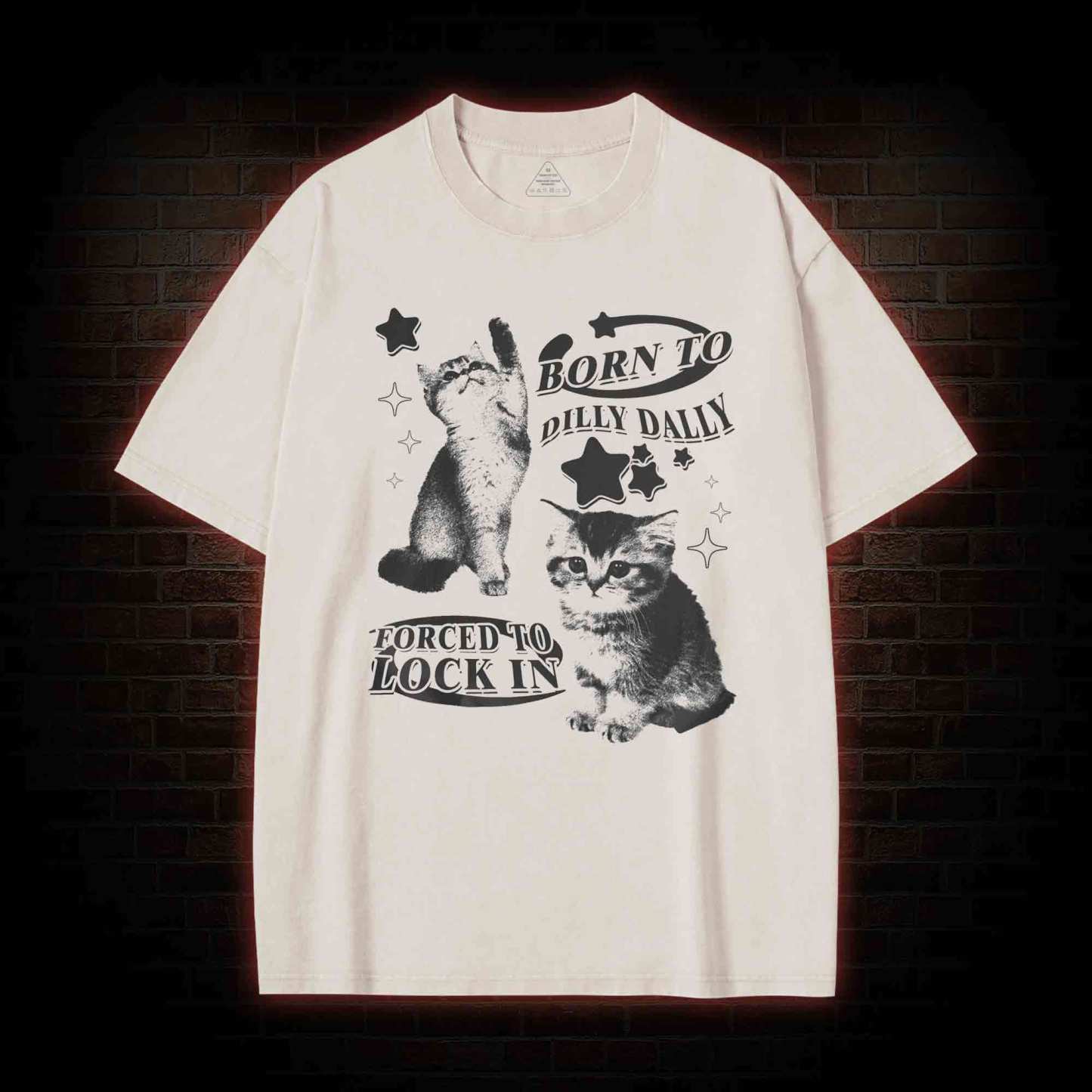 Born to Dilly Dally Forced to Lock on Washed T-shirt