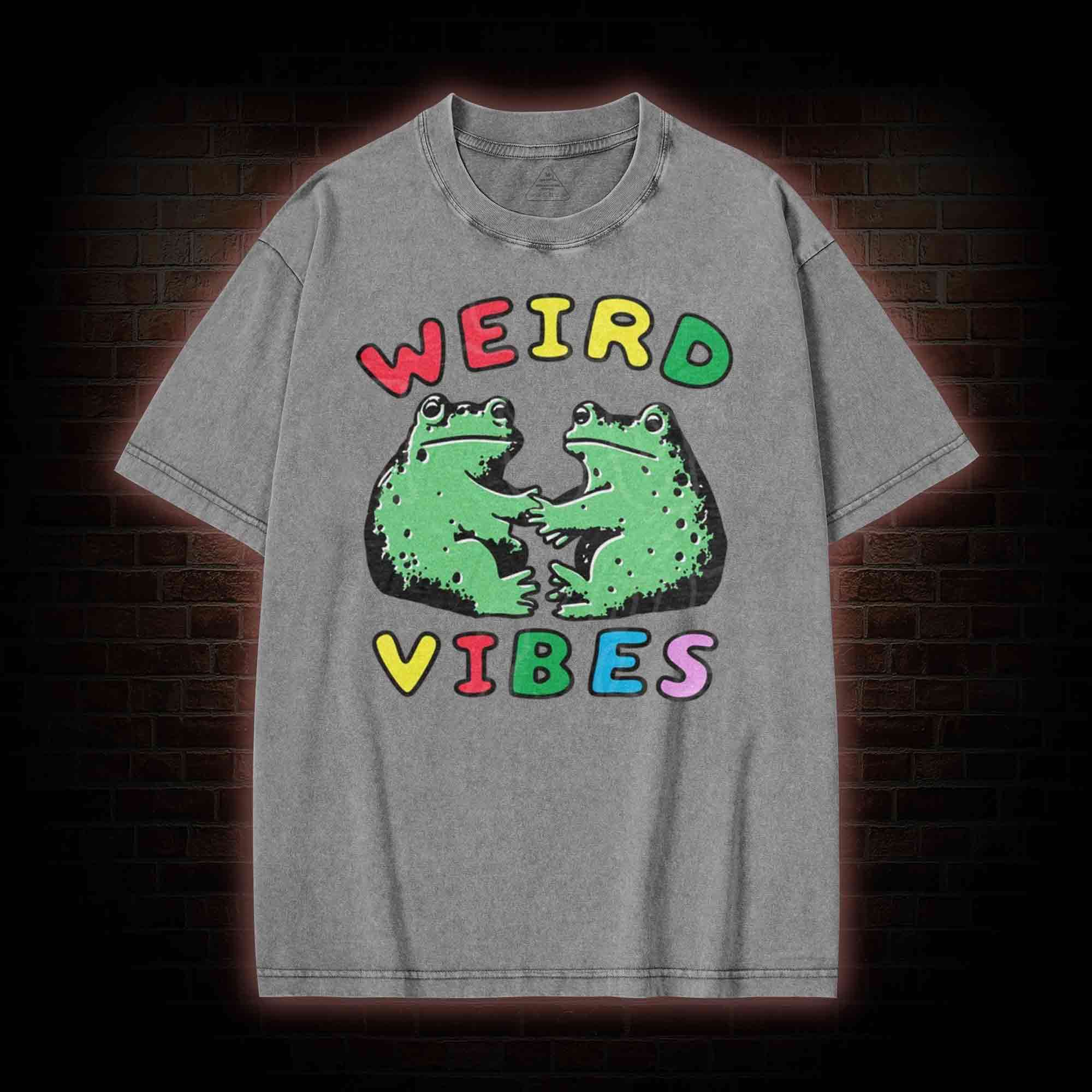 Funny Frog Cottagecore Washed T-shirt