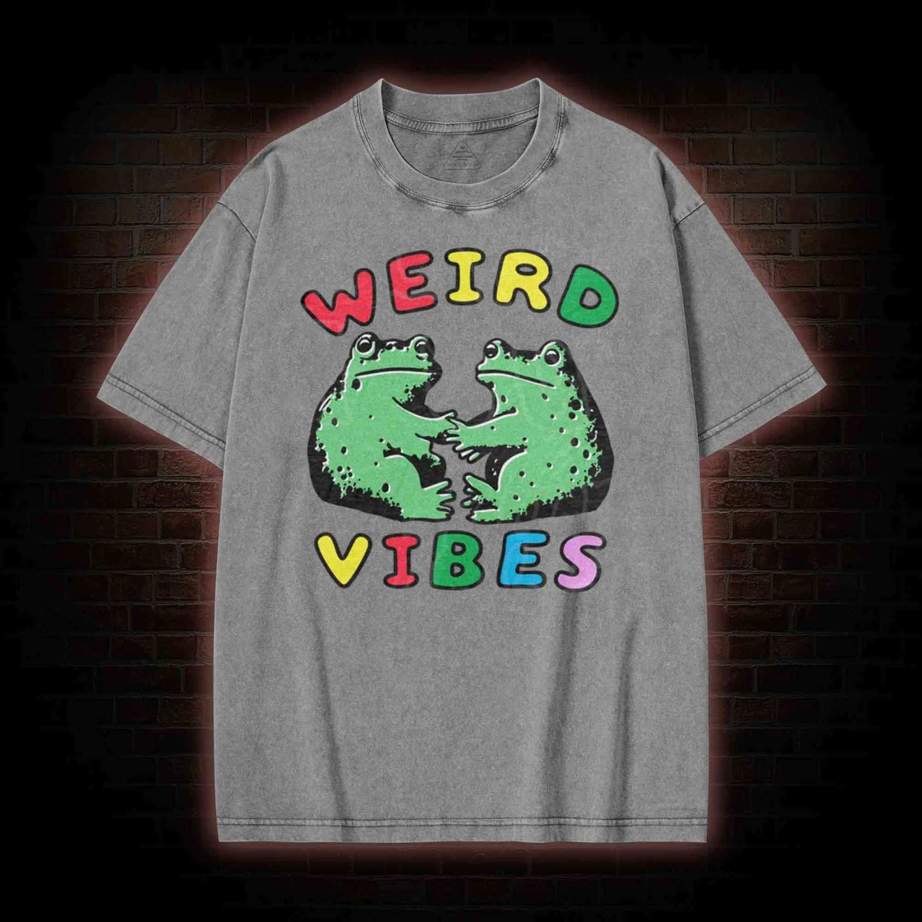 Funny Frog Cottagecore Washed T-shirt