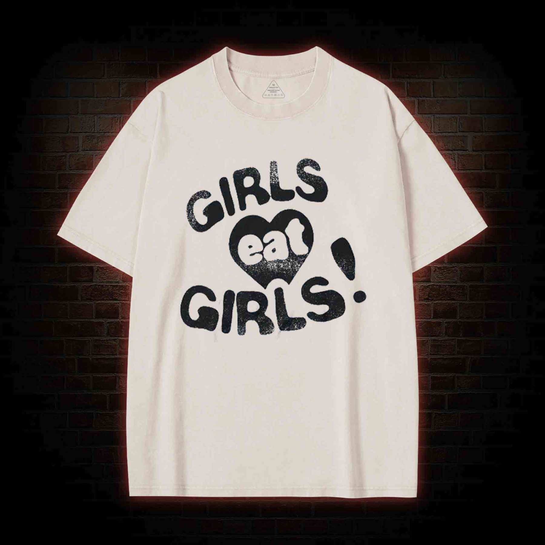 Girls Eat Girls Washed T-shirt