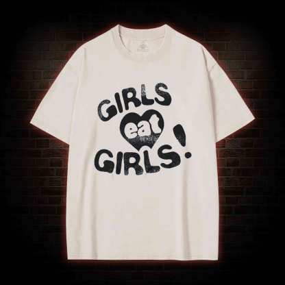 Girls Eat Girls Washed T-shirt