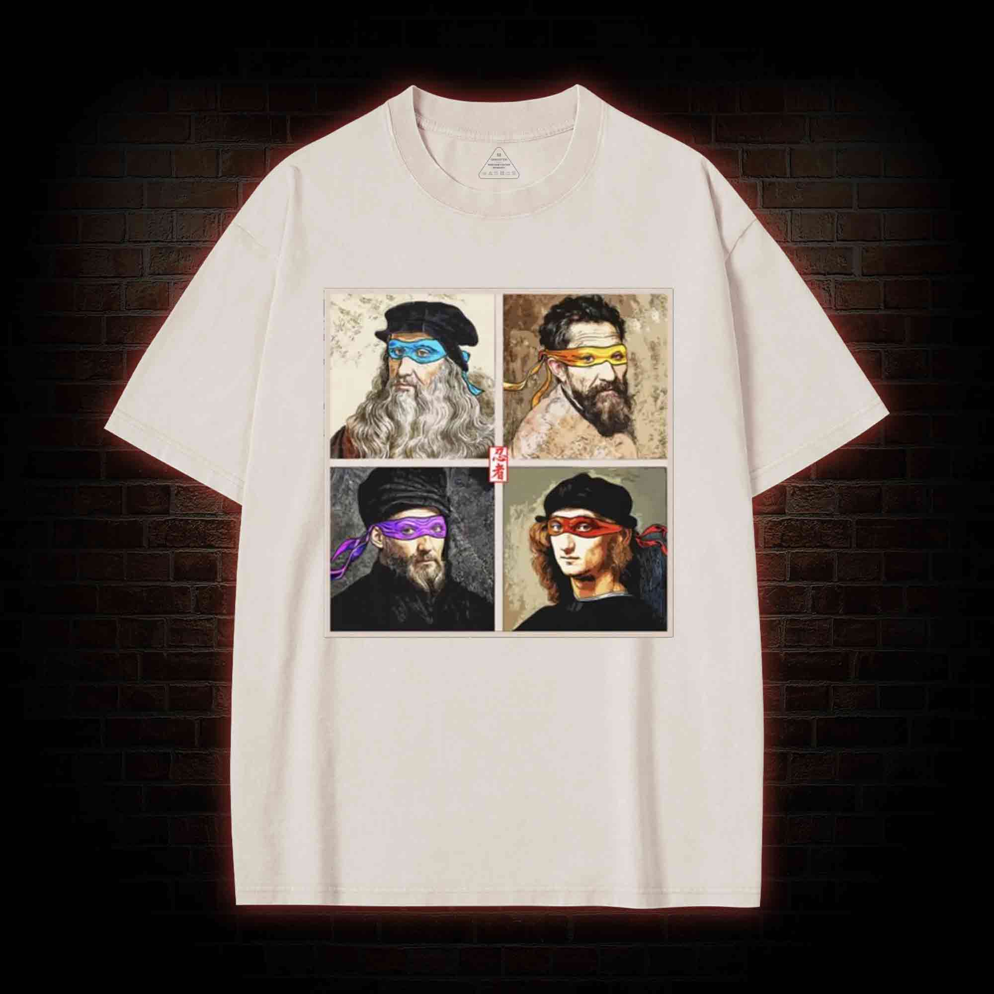 Masters of the Renaissance in the Light Washed T-shirt