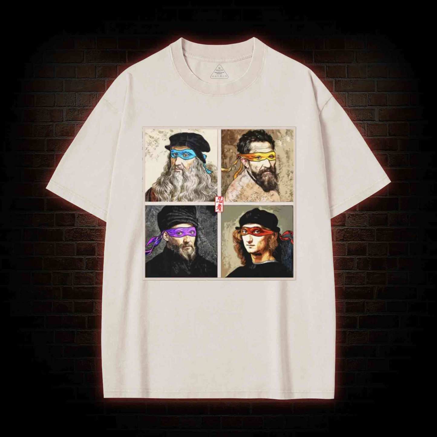 Masters of the Renaissance in the Light Washed T-shirt
