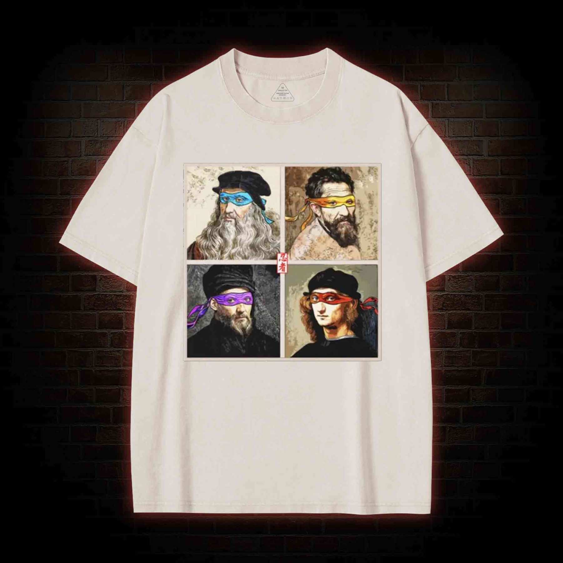 Masters of the Renaissance in the Light Washed T-shirt