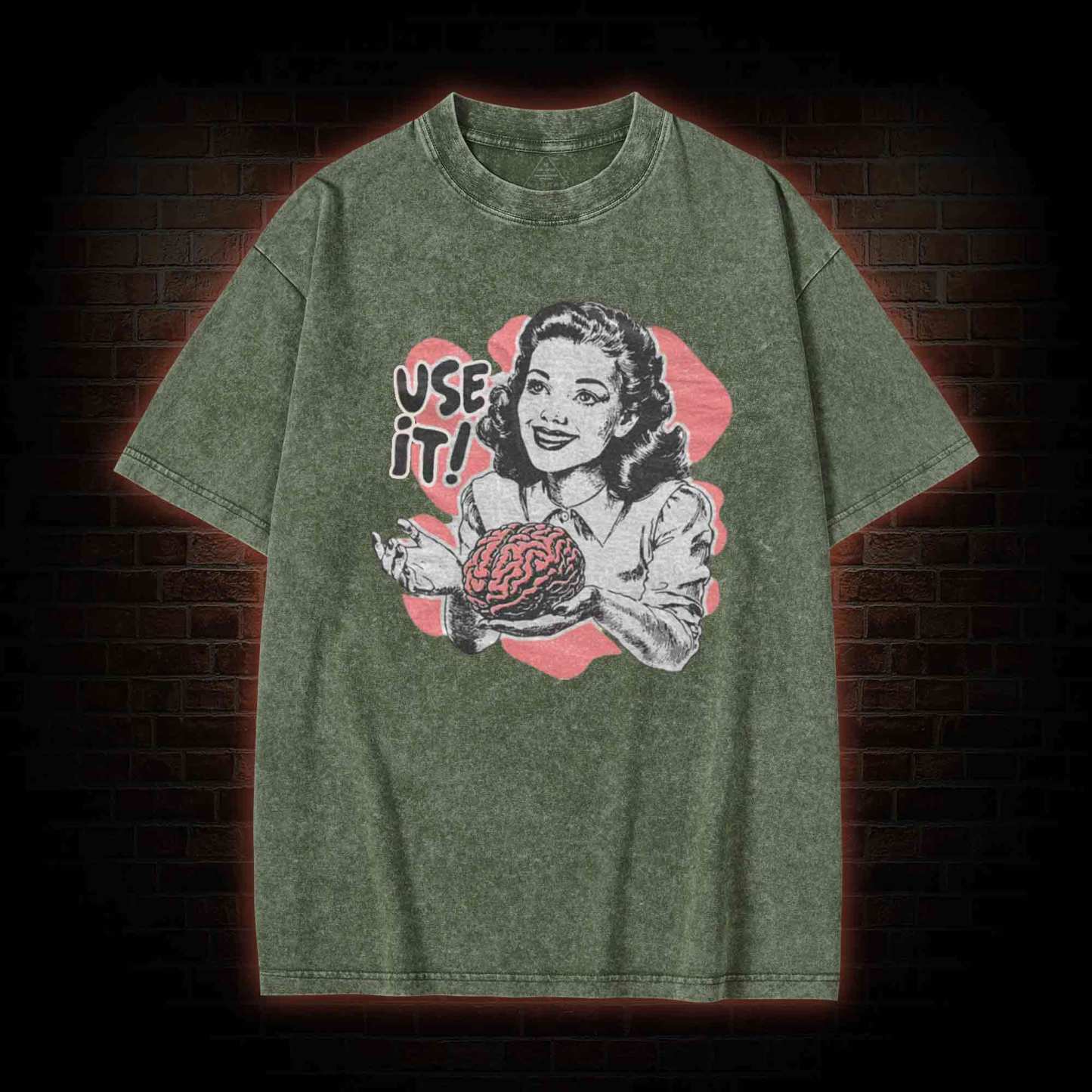 Use Your Brain Aesthetic Washed T-shirt